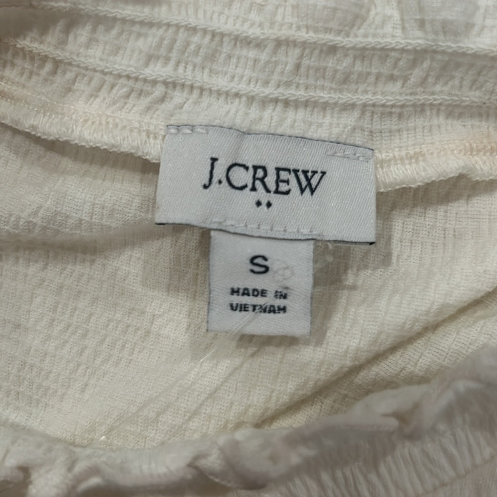 NWT J.Crew Ruffleneck Top - Picture 5 of 7